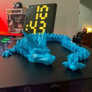 Articulated Crystal Dragon 3D print